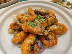 砂锅香啫罗氏虾-君德澜酒家·创意粤菜(金山谷店)