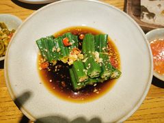浇汁秋葵-潮粥荟·潮汕砂锅粥(朝阳大悦城店)