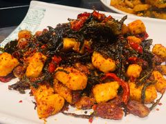 普洱茶炒包浆豆腐-云海肴·汽锅鸡·云南菜(美罗城店)