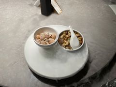辣酒汁花螺配夏威夷果-木守西溪溪隐餐厅
