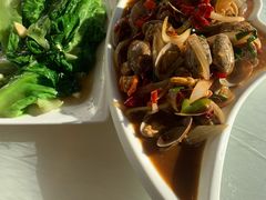 姜葱爆炒花蛤-覃记海鲜美食餐厅