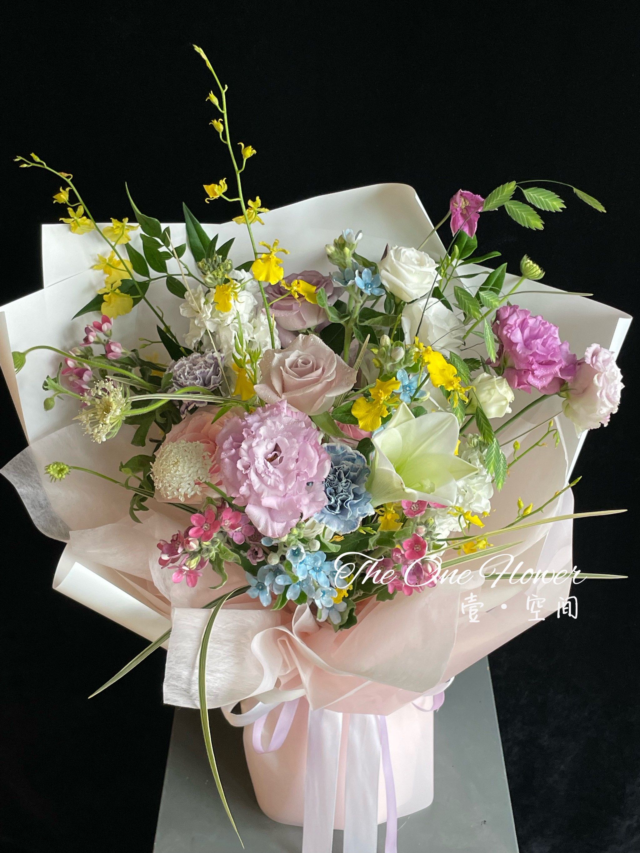 98彩色系混搭花束|广州花店