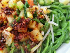 油泼面-手擀菠菜面(西康路店)