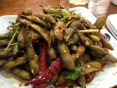卤水毛豆-大院涮烤·东北经典老味烧烤·铜锅涮肉(江南东路店)