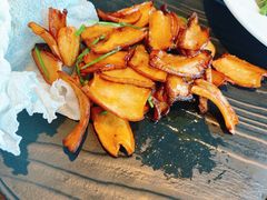 羊肚菌炒元贝-环球港凯悦 · 享悦中餐厅