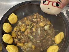 -粘豆包柴火铁锅炖