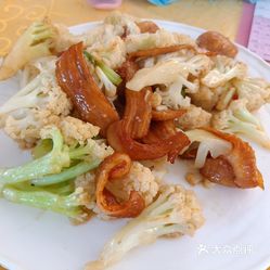 台山菜花炒猪颈肉