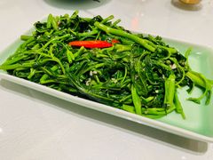 虾酱炒空心菜-古洋食坊·港点小馆(苏州中心店)