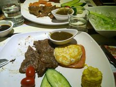 鸡蛋火腿拼牛扒-路易十三西餐厅(西关新天地店)