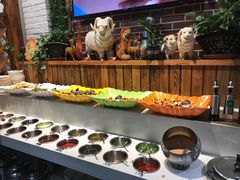 自助调料区-草原塞蛮羊火锅城(港湾店)