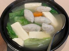 浓汤鱼滑杂菜煲-金苑海鲜酒家(来魅力店)