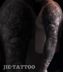 花臂完工 前前后后加一起20个小时 纹身师：杰Tattoo刺青主理人 TianJin.China中国天津-杰TATTOO刺青