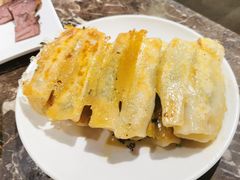 韭菜鸡蛋锅贴-燕青小馆(东园大厦店)