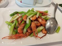 芦笋炒河虾-道道鲜·崇明私房菜(五角场店)