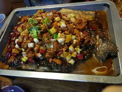 宫保鸡丁烤鱼（清江鱼/斤）-锦尚阁烤鱼•天津菜(宣武门胡同店)