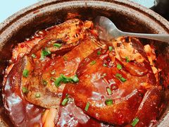 -海派美食·家宴海鲜青岛菜·石锅鲽鱼头(东方城店)