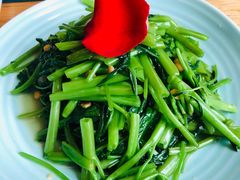豆酱清炒空心菜-花房餐厅(西溪天堂店)