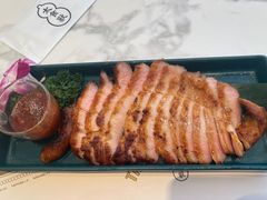 炭烤猪颈肉-太食獸泰式茶餐厅(艾尚天地店)