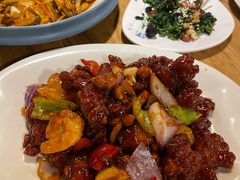 椒香虾仁爆鸡球-陈傻子餐厅(世纪都会店)
