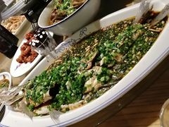葱油大白花-陈先进鱼馆·地道农家菜(湖墅南路店)