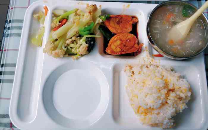 海洋大学-食堂-"吃了好多年,反正就是难吃,没别的特点.