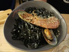 大虾海鲜墨鱼汁扁面-打趸BTC·Breaktime cafe(北京路店)