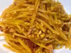 鸭拆肉小米土豆丝-荣公子创意菜