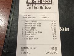 账单-Pancakes on the rocks(Darling Harbour)