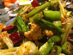 干锅有机菜花-小俩口烧烤东北菜(双井店)