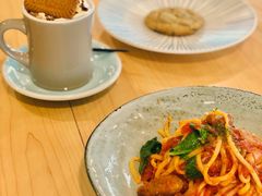 意式西班牙香肠宽面-Cafe Mersey默西咖啡(西交店)