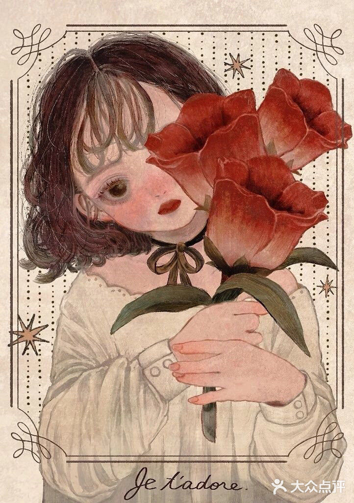 【 复古风少女插画，心都要化了。✨ 】