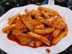 鱼饼炒年糕-桃园中华料理炸酱面(燕儿岛路店)