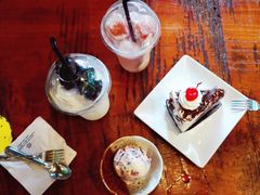 草莓橘子冰茶-莓园冰淇淋店