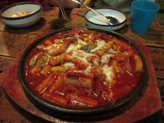 奶酪海鲜炒米条-包装马车·韩国料理·포장마차