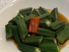 白灼秋葵-荣誉海鲜酒楼(海湾店)