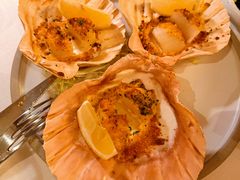 烤挪威大扇贝Roasted&nbsp;scalop-La Vita 意大利传统料理(富民路店)