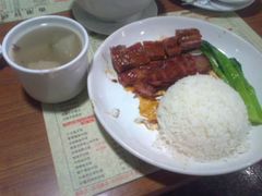 叉烧排骨双拼饭+例汤-香港仔茶餐厅(凤阳店)
