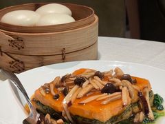 三菇扒菠菜豆腐-御宝轩(益丰·外滩源店)