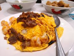 滑蛋牛肉虾仁饭-有章牛杂(石厦店)