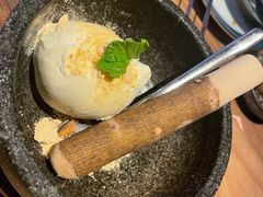 石烧香草冰淇淋-烧肉达人•炭火烧肉(新天地店)