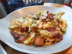 干锅腊味牛心菜-望湘园·湖南菜(宏伊店)