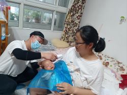 点击看大图 -慧婴轩婴儿理胎发胎毛笔胎毛画手足印(通州店)