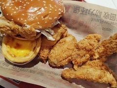 香辣鸡腿堡单人餐兑换券-肯德基(福清万达店)