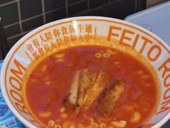 番茄浓汤猪扒通心粉-肥韬茶餐厅(海上世界店)