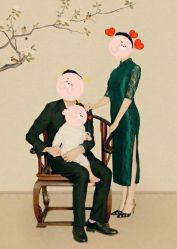 -时光纪亲子全家福照相馆(静安店母女写真父母纪念照)