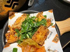 干拌黄金豆腐-探鱼·鲜青椒爽麻烤鱼(领展购物广场店)