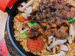 炙烤澳洲西冷牛排铁锅饭-必胜客(金华福华店)