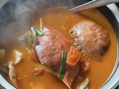 梭子蟹番茄豆腐煲-菲乐餐厅(三十年经营·湖滨路店)