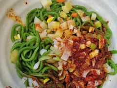 油泼面-手擀菠菜面(西康路店)