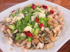 姜葱炒海瓜子-胖大嫂渔家排档(半边山店)